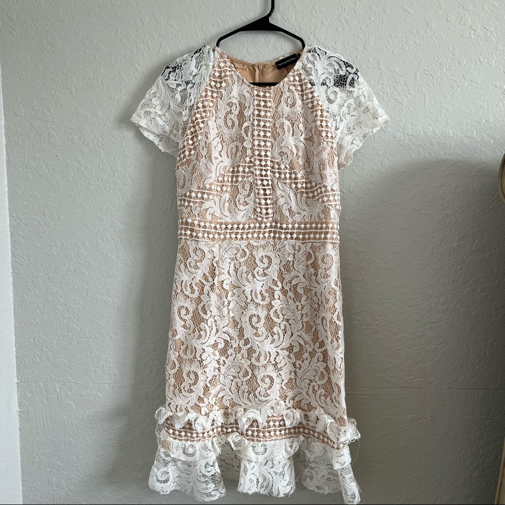 White lace dress